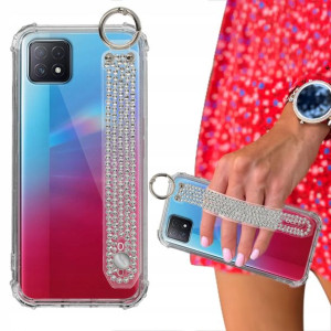 Etui Case ANTISHOCK Pasek Cyrkonie do OPPO A72 5G