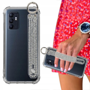 Etui Case ANTISHOCK Pasek Cyrkonie do OPPO RENO 6