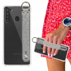 Etui Case ANTISHOCK Pasek Cyrkonie do SAMSUNG A21
