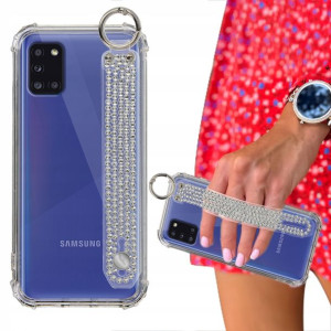 Etui Case ANTISHOCK Pasek Cyrkonie do SAMSUNG A31