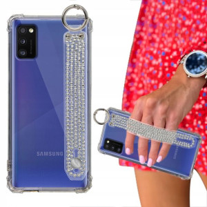 Etui Case ANTISHOCK Pasek Cyrkonie do SAMSUNG A41