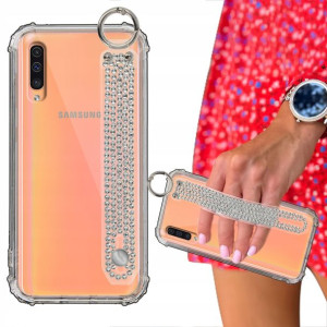 Etui Case ANTISHOCK Pasek Cyrkonie do SAMSUNG A50