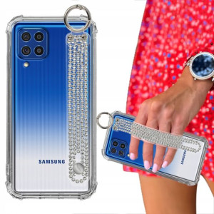 Etui Case ANTISHOCK Pasek Cyrkonie do SAMSUNG M62