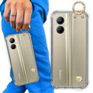 Etui Case Antishock Pasek Serduszko do REALME C33