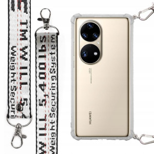 Etui Case Antishock Smycz Biała do HUAWEI P50 PRO