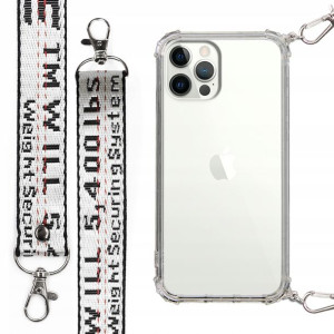 Etui Case Antishock Smycz Biała do IPHONE 12 PRO