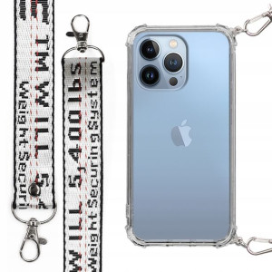 Etui Case Antishock Smycz Biała do IPHONE 13 PRO