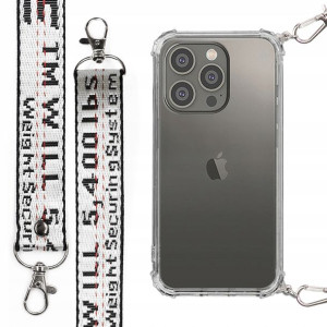 Etui Case Antishock Smycz Biała do IPHONE 14 PRO