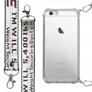 Etui Case Antishock Smycz Biała do IPHONE 6 PLUS