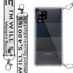 Etui Case Antishock Smycz Biała do SAMSUNG A42 5G