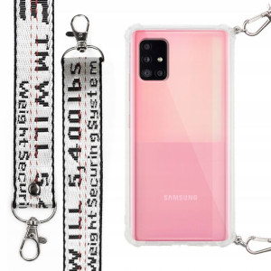 Etui Case Antishock Smycz Biała do SAMSUNG A51 5G