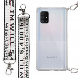 Etui Case Antishock Smycz Biała do SAMSUNG A71 5G