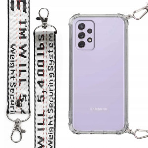 Etui Case Antishock Smycz Biała do SAMSUNG A72 5G