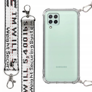 Etui Case Antishock Smycz Biała do SAMSUNG M32 4G