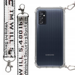 Etui Case Antishock Smycz Biała do SAMSUNG M52 5G