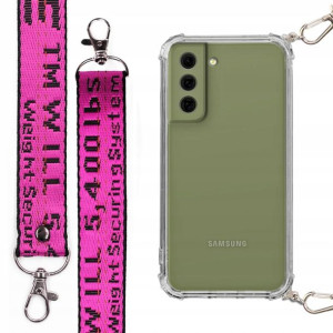Etui Case Antishock Smycz Fuksja Do Samsung S21fe