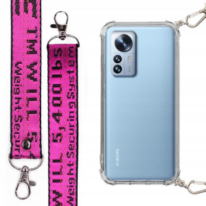 Etui Case Antishock Smycz Fuksja Do Xiaomi 12 Pro