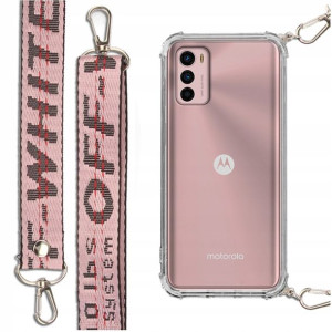 Etui Case Antishock Smycz Różowa Do Motorola G42