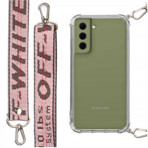 Etui Case Antishock Smycz Różowa Do Samsung S21fe