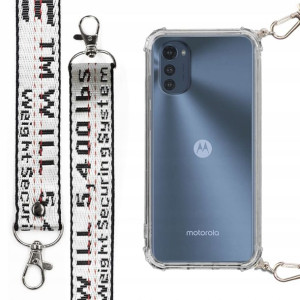 Etui Case Antishock Smycz Srebrna Do Motorola E32