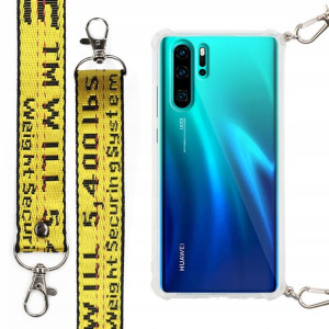 Etui Case Antishock Smycz Żółta do HUAWEI P30 PRO