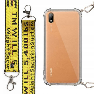 Etui Case Antishock Smycz Żółta do HUAWEI Y5 2019