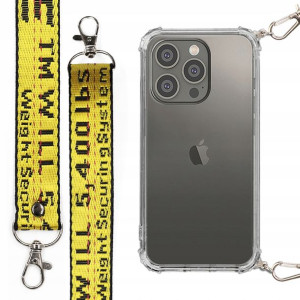 Etui Case Antishock Smycz Żółta do IPHONE 14 PRO