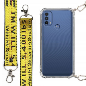Etui Case Antishock Smycz Żółta do MOTOROLA E20s