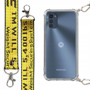Etui Case Antishock Smycz Żółta Do Motorola E32