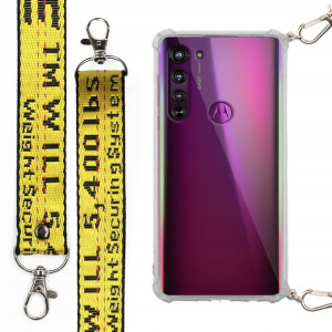 Etui Case Antishock Smycz Żółta do MOTOROLA EDGE