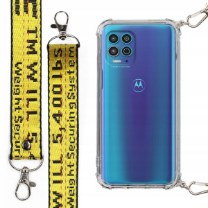 Etui Case Antishock Smycz Żółta do MOTOROLA G100