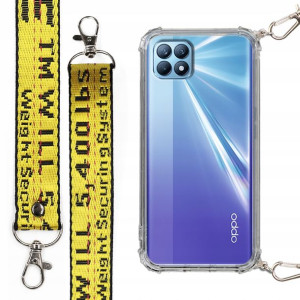Etui Case Antishock Smycz Żółta do OPPO RENO 4 SE