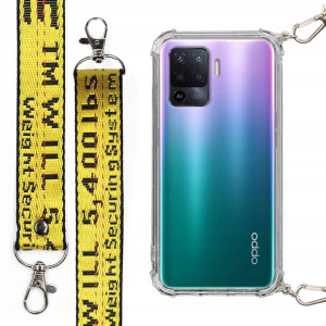 Etui Case Antishock Smycz Żółta Do Oppo Reno 5f