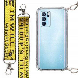 Etui Case Antishock Smycz Żółta do OPPO RENO 6 5G