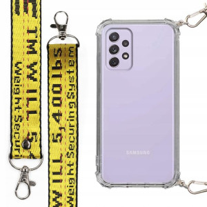 Etui Case Antishock Smycz Żółta do SAMSUNG A72 5G