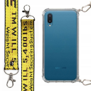 Etui Case Antishock Smycz Żółta do SAMSUNG M02 4G