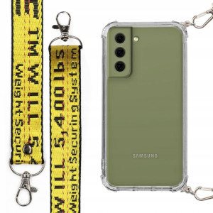 Etui Case Antishock Smycz Żółta Do Samsung S21fe