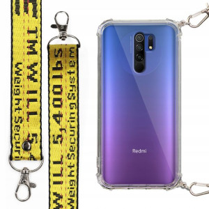 Etui Case Antishock Smycz Żółta do XIAOMI REDMI 9