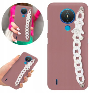 Etui Case BLINK MATOWE CIEMNY RÓŻ Top do NOKIA 1.4