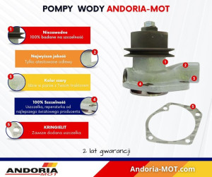Pompa wody C-330 ANDORIA - MOT