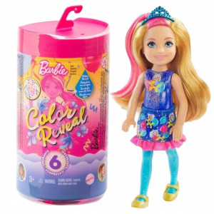 Barbie Chelsea Lalka Imprezowa Color Reveal Tuba