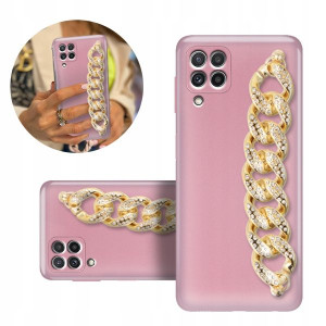 Etui Case Blink Metalic Różowy Do Samsung A22 4g