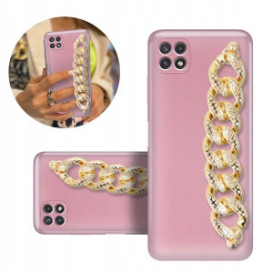 Etui Case Blink Metalic Różowy Do Samsung A22 5g