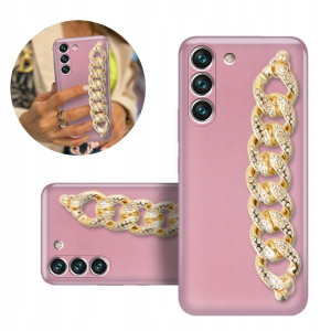 Etui Case BLINK METALIC RÓŻOWY Top do SAMSUNG S22