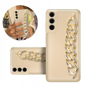 Etui Case Blink Metalic Złoty Do Samsung S21 Fe