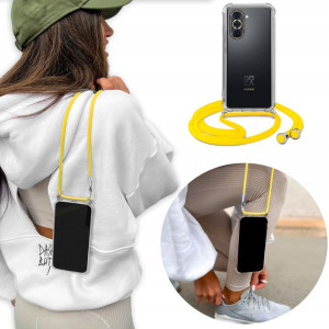 Etui Case Crossbody do HUAWEI NOVA 10 Żółty Sznur