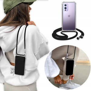 Etui Case Crossbody do ONEPLUS 9 Czarny Sznurek