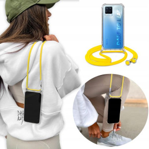 Etui Case Crossbody do REALME 8 z Żółtym Sznurkiem