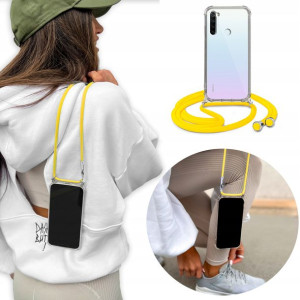 Etui Case Crossbody do XIAOMI REDMI NOTE 8T Żółty