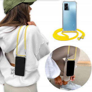Etui Case Crossbody Żółty Sznurek do OPPO K10 5G